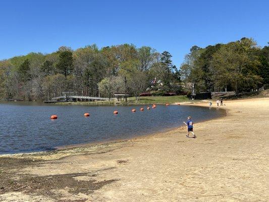 The lake beach