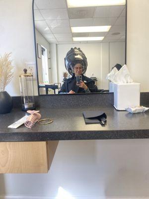 Getting my hair done from THE BEST