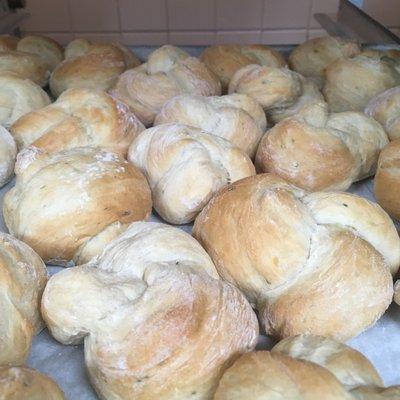 Fresh Bread Knots - A hit Appetizer!!