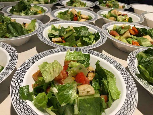 Pansanella Salad, plater for a roof top gala in Arlington,VA