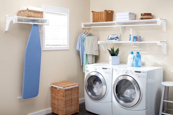 EZ SHELF laundry room shelving