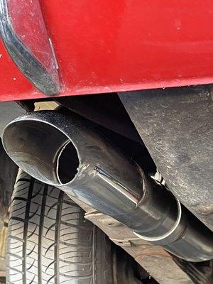 New Exhaust Tip.