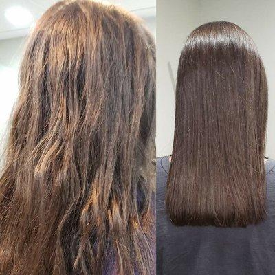 Smoothing System results in healthy,shiny care free hair @ Hairchitect Studio