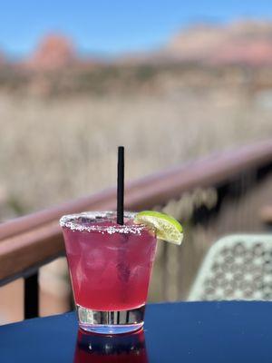 Prickly pear margarita. A sweet and sour delight.