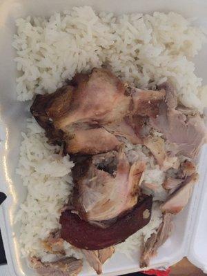 Pernil and rice