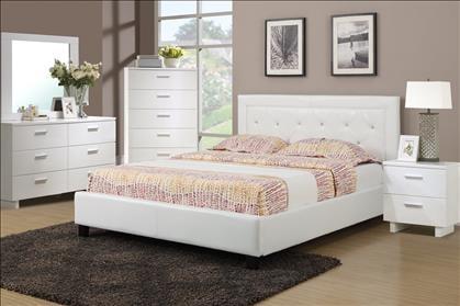 White bed frame