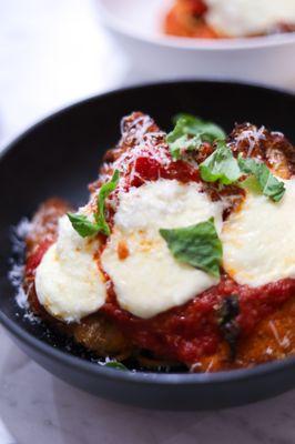 Chicken Parm with fresh pasta & pomodoro sauce