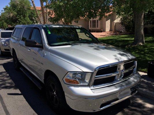 2011 Ram 1500 Crew Cab windshield replacement