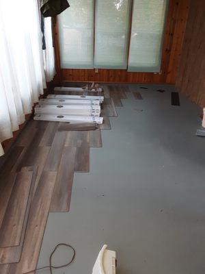 Flooring during