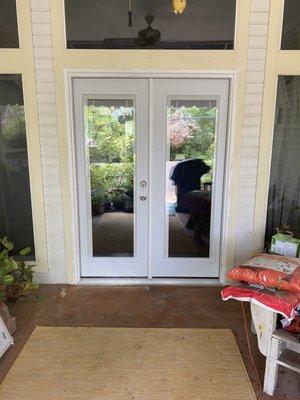 Custom fiberglass patio door