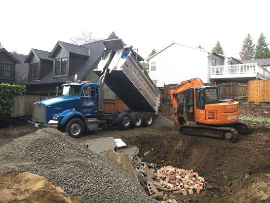 Aftermath of a house Demolition done by Maverick Excavation. Always a nice, clean worksite!