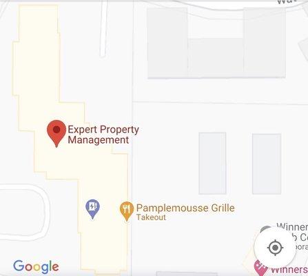 Location of business via google maps