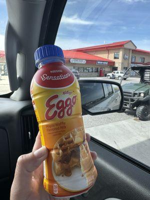 Eggo Maple Waffle Flavored Milk