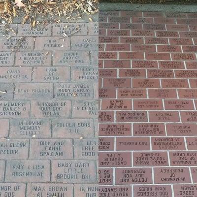 Memorial Brick Cleaning