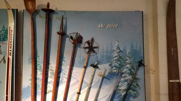 Different trends in ski poles throughout history