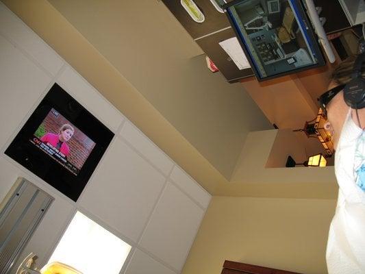 TV on the ceiling while you get your dental work done