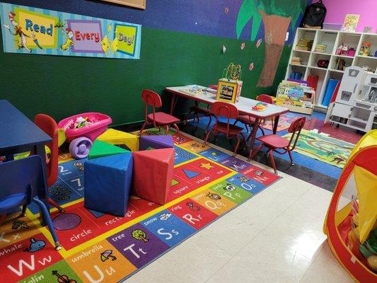 Classroom number 1 for 2-3 year old learners.