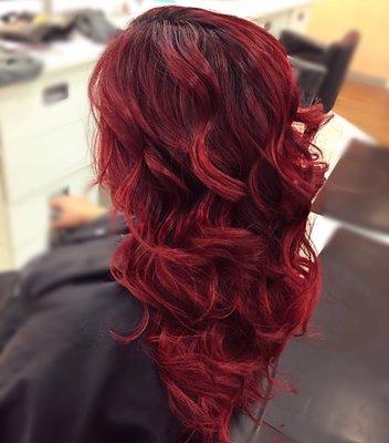 I just drool over this red with a smudge root