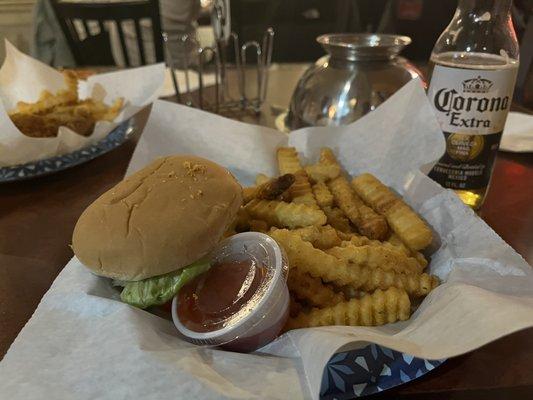 Burger & fries