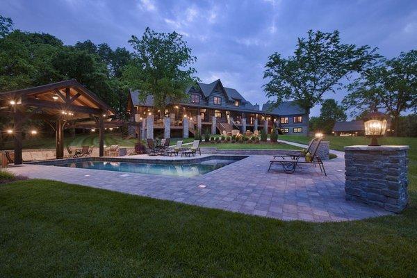 Honest Abe Log Homes project on Old Hickory Lake