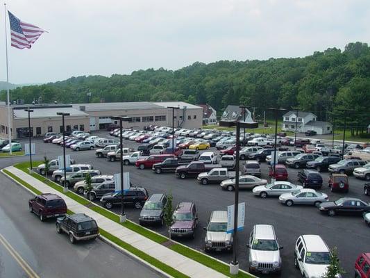 A view of our car lot.