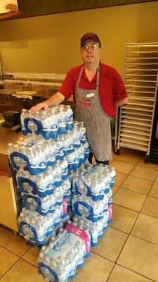 This summer, our Scottsdale team donated cases of water throughout the Valley to help the homeless.