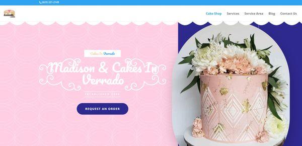 This is a birthday planner business who wanted to get their online presence up for their cakes.