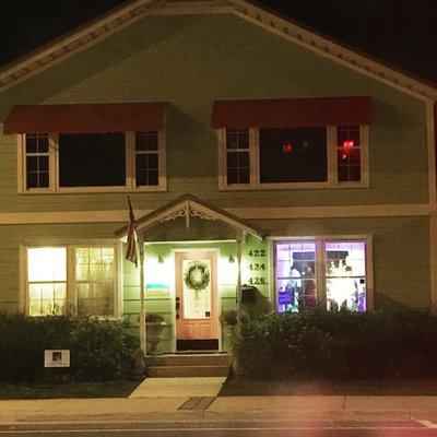 View of the house at night