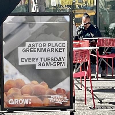 Astor Place Greenmarket on Tuesdays