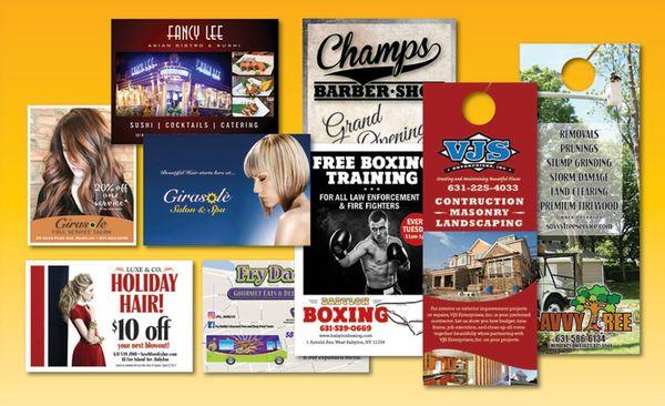 Postcards, Direct Mail, Door Hangers, Flyers & more!