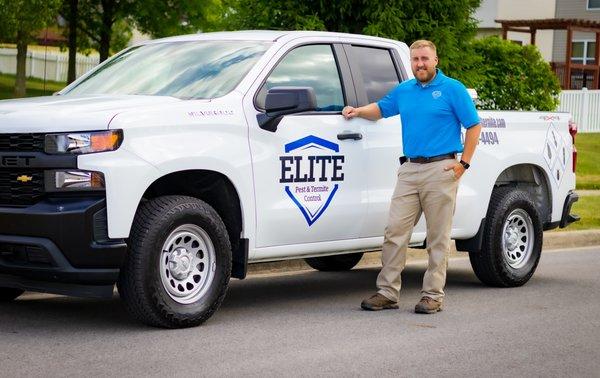 Brad and his pest control truck