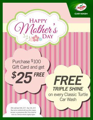 Purchase a Gift Card for Mom, before it's too late!