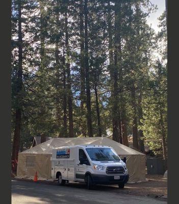 Enhanced Cleaning & Sanitizing, USFS, KNP Complex Fire, Hume Lake