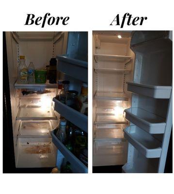 Refrigerator cleaning