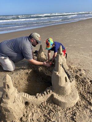 Sand castle magic!