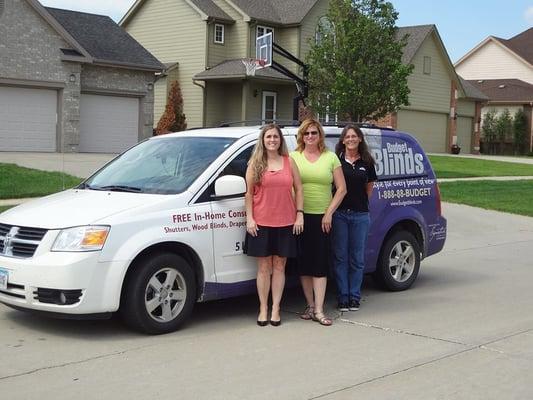 Debi- Admin Asst.- (left) Theresa- Owner (middle) Peggy- Consultant (right)