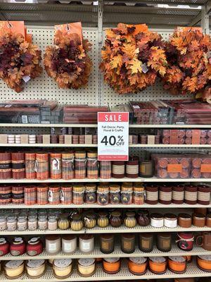 Fall candles