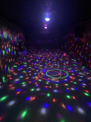 DaCave as a dance floor, soon will be adding lasers lights to the show!