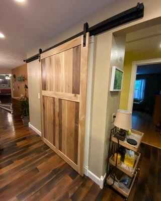 Slider Farmhouse Door
 Custom fit with track