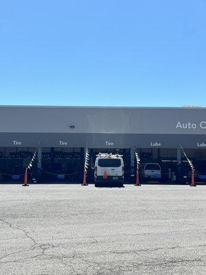 Auto Center is on the far left side of the store