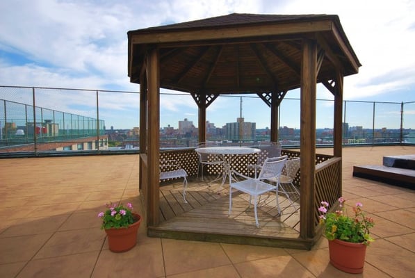 the rooftop gazebo