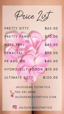 Price List