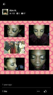 Fashion show makeup