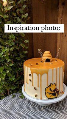 This is the inspiration photo I sent to Frank Vilt's that I was told was possible for the cake decorator.