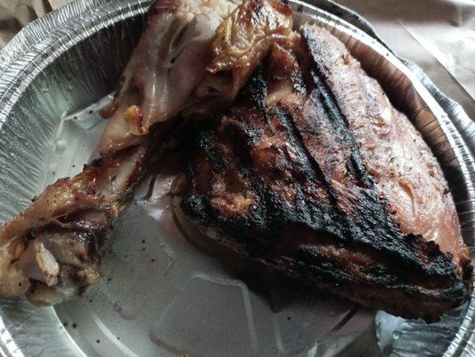 Grilled whole  chicken leg