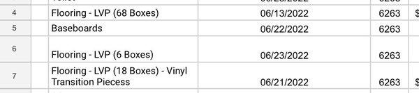 Each LVP box is 17.7 sqft - 1628 sqft total for a 1200 sqft house because they wasted so much material...