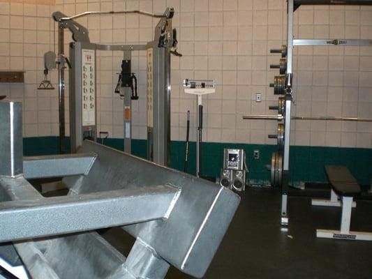 a small weight room