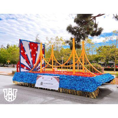 San Francisco Bay University was voted the best Commercial Float at Fremont's Fourth of July Parade!