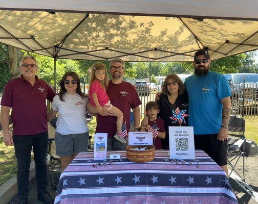 Some of our team member (from left to right): Jerry, Maranda, Michael holding little Mia, little Michael, Tracy, and Dan.