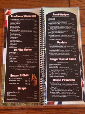 New Menu 8/17/22